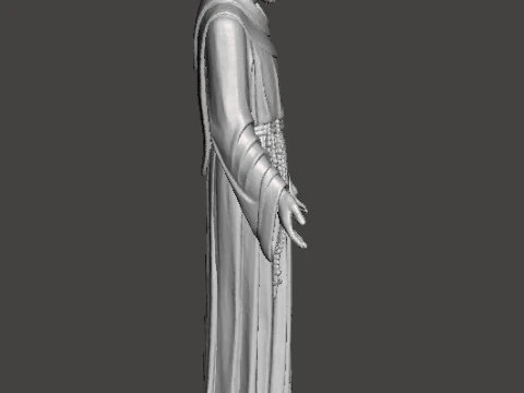 SAINT FRANCIS OF ASSISI RELIGIOUS STATUE SCULPTURE ART 3D Print Model