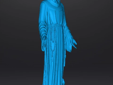 SAINT FRANCIS OF ASSISI RELIGIOUS STATUE SCULPTURE ART 3D Print Model