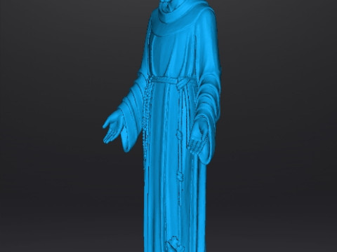 SAINT FRANCIS OF ASSISI RELIGIOUS STATUE SCULPTURE ART 3D 打印模型