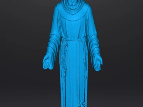 SAINT FRANCIS OF ASSISI RELIGIOUS STATUE SCULPTURE ART 3D Print Model