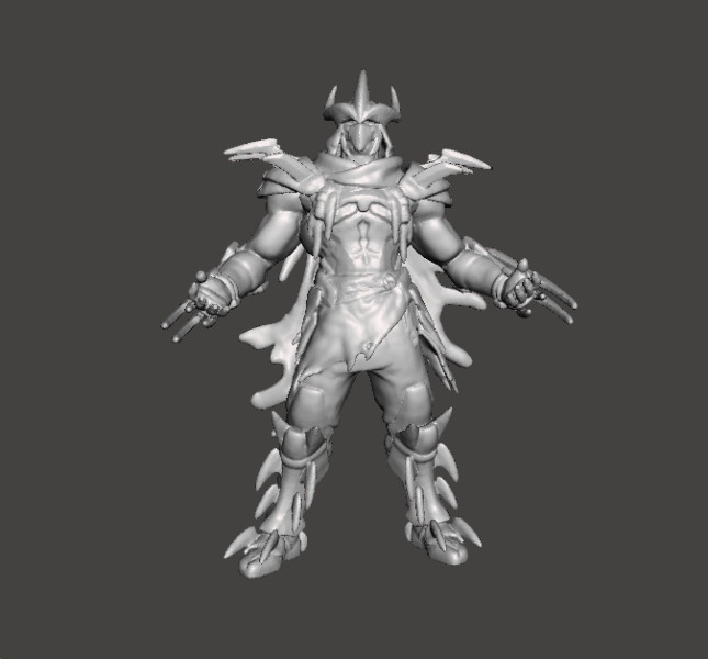 SUPER SHREDDER MINIATURE MODEL FOR FANTASY GAMES RPG DND 3D 打印模型 .c4d .max .obj .3ds .fbx .stl .blend