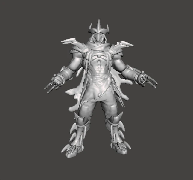 MODELLO IN MINIATURA SUPER SHREDDER PER GIOCHI FANTASY RPG DND Modello di stampa 3D .c4d .max .obj .3ds .fbx .stl .blend 
