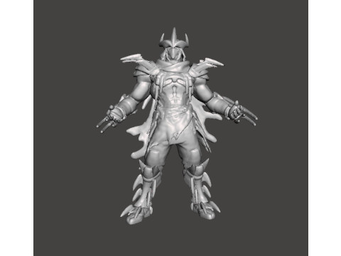 SUPER SHREDDER MINIATURE MODEL FOR FANTASY GAMES RPG DND Model Cetak 3D