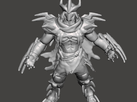 SUPER SHREDDER MINIATURE MODEL FOR FANTASY GAMES RPG DND 3D 打印模型