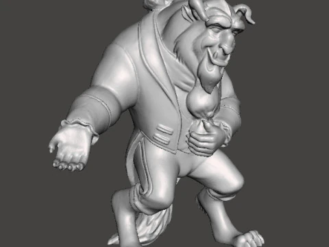 LA BESTIA SCULTURA FIGURA MODELLO STATUA ORNAMENTO GIOCATTOLO Modello di stampa 3D