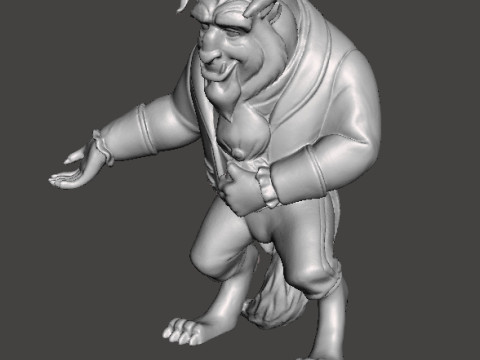 THE BEAST SCULPTURE FIGURE MODEL STATUE TOY ORNAMENT 3D Baskı Modeli