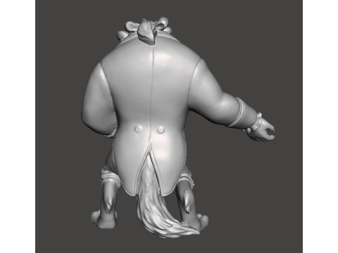 THE BEAST SCULPTURE FIGURE MODEL STATUE TOY ORNAMENT 3D Baskı Modeli