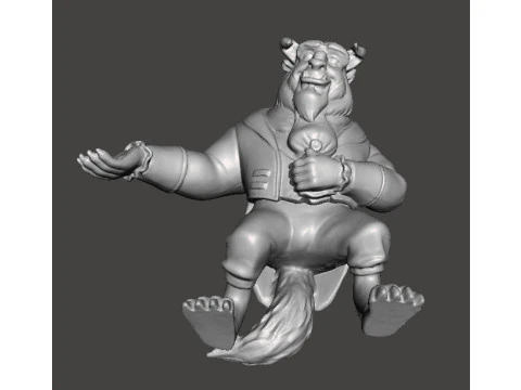 LA BESTIA SCULTURA FIGURA MODELLO STATUA ORNAMENTO GIOCATTOLO Modello di stampa 3D