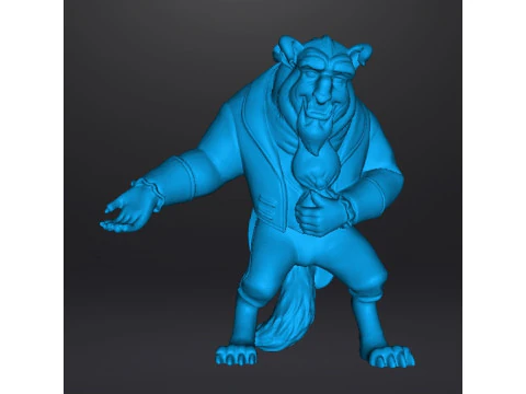 LA BESTIA SCULTURA FIGURA MODELLO STATUA ORNAMENTO GIOCATTOLO Modello di stampa 3D