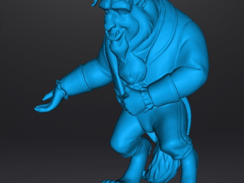 THE BEAST SCULPTURE FIGURE MODEL STATUE TOY ORNAMENT 3D Baskı Modeli
