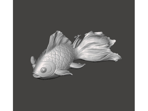 REALISTIC GOLDFISH SCULPTURE FIGURE MODEL PET STATUE 3D Принт Модель