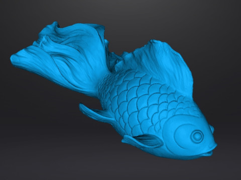 REALISTIC GOLDFISH SCULPTURE FIGURE MODEL PET STATUE 3D 打印模型