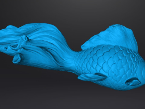 REALISTIC GOLDFISH SCULPTURE FIGURE MODEL PET STATUE 3D 打印模型