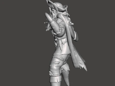 ДЭВИ ДЖОНС КАПИТАН МИНИАТЮРНАЯ МОДЕЛЬ ФЭНТЕЗИ ИГРЫ РПГ DND 3D Принт Модель