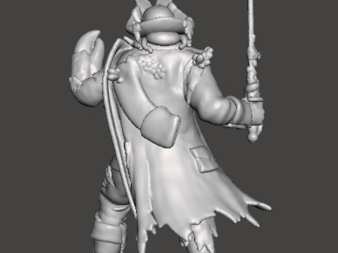 DAVY JONES CAPTAIN MINIATURE MODEL FANTASY GAMES RPG DND 3Dプリントモデル