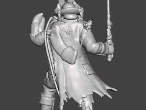 ДЭВИ ДЖОНС КАПИТАН МИНИАТЮРНАЯ МОДЕЛЬ ФЭНТЕЗИ ИГРЫ РПГ DND 3D Принт Модель