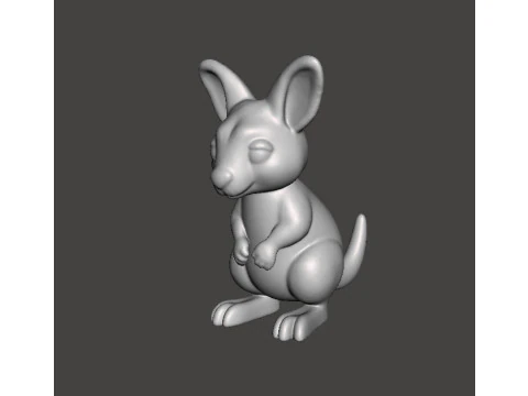 PEQUE&Ntilde;O CANGURO FIGURA ESTATUA ESCULTURA MODELO ANIMAL KAWAII Modelo de impresión 3D