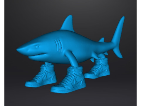 BRAINROT TRALALERO TRALALA SCULPTURE FIGURE MODEL STATUE TOY 3D Print Model