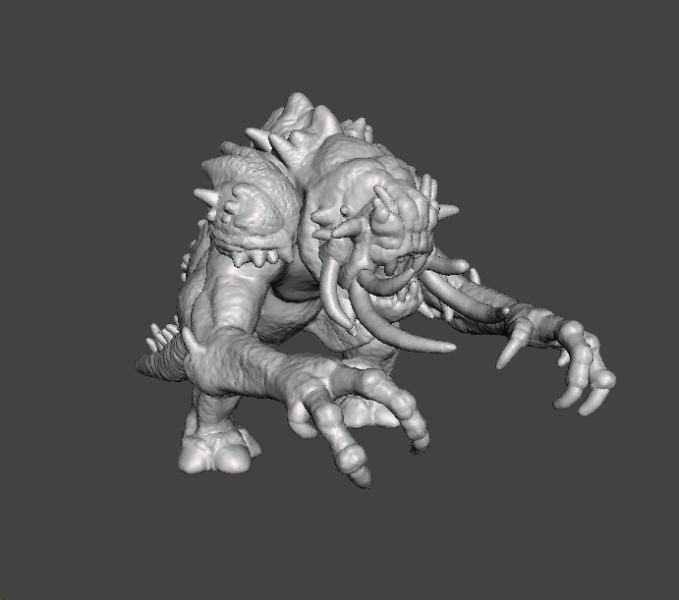 6MM SCALE FELUCIAN BULL RANCOR MINIATURE MODEL FOR SCIFI OR FANTASY GAMES EPIC 3D Принт Модель .c4d .max .obj .3ds .fbx .stl .blend 