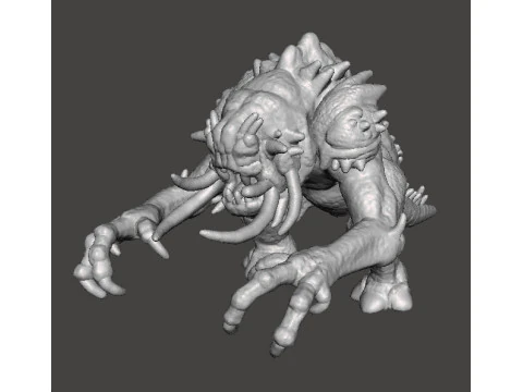 6MM SCALE FELUCIAN BULL RANCOR MINIATURE MODEL FOR SCIFI OR FANTASY GAMES EPIC 3D Print Model