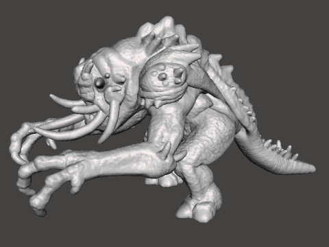 6MM SCALE FELUCIAN BULL RANCOR MINIATURE MODEL FOR SCIFI OR FANTASY GAMES EPIC 3D Принт Модель