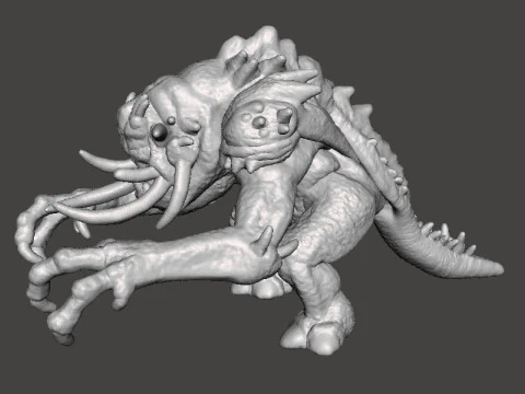 6MM SCALE FELUCIAN BULL RANCOR MINIATURE MODEL FOR SCIFI OR FANTASY GAMES EPIC 3D Print Model
