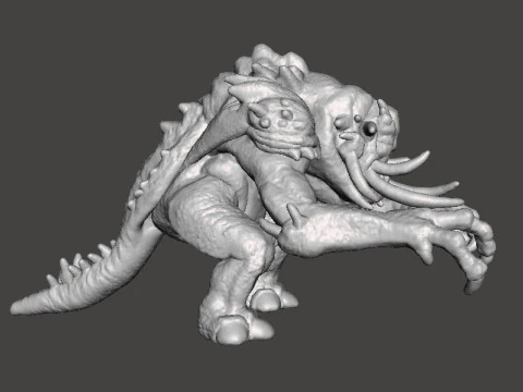 6MM SCALE FELUCIAN BULL RANCOR MINIATURE MODEL FOR SCIFI OR FANTASY GAMES EPIC 3D Print Model