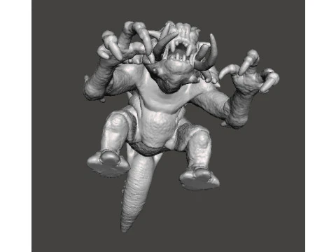 6MM SCALE FELUCIAN BULL RANCOR MINIATURE MODEL FOR SCIFI OR FANTASY GAMES EPIC 3D Print Model