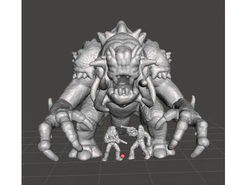 6MM SCALE FELUCIAN BULL RANCOR MINIATURE MODEL FOR SCIFI OR FANTASY GAMES EPIC 3D Print Model