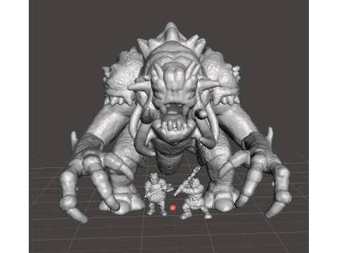 6MM SCALE FELUCIAN BULL RANCOR MINIATURE MODEL FOR SCIFI OR FANTASY GAMES EPIC 3D Принт Модель