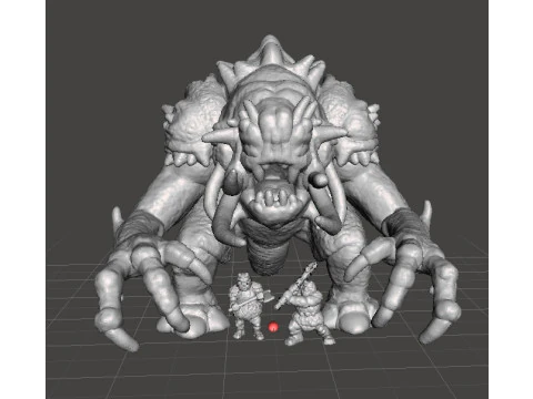 6MM SCALE FELUCIAN BULL RANCOR MINIATURE MODEL FOR SCIFI OR FANTASY GAMES EPIC 3D Print Model