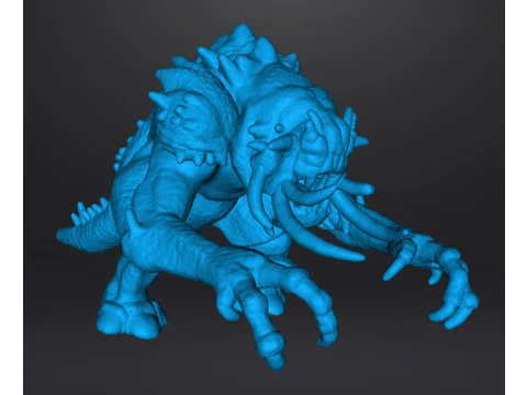 6MM SCALE FELUCIAN BULL RANCOR MINIATURE MODEL FOR SCIFI OR FANTASY GAMES EPIC 3D Print Model