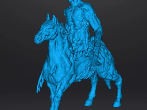 NUCKELAVEE CREATURE MODEL FIGURE FOR HORROR AND FANTASY GAMES RPG DND 3D Print Model