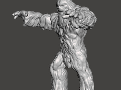 SASQUATCH CREATURE MODEL FIGURE FOR HORROR AND FANTASY GAMES RPG DND 3D Принт Модель