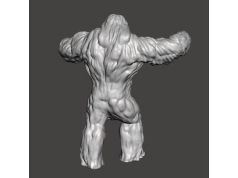 SASQUATCH CREATURE MODEL FIGURE FOR HORROR AND FANTASY GAMES RPG DND 3D Принт Модель