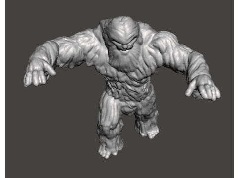 SASQUATCH CREATURE MODEL FIGURE FOR HORROR AND FANTASY GAMES RPG DND 3D Принт Модель