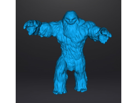 SASQUATCH CREATURE MODEL FIGURE FOR HORROR AND FANTASY GAMES RPG DND 3D Принт Модель