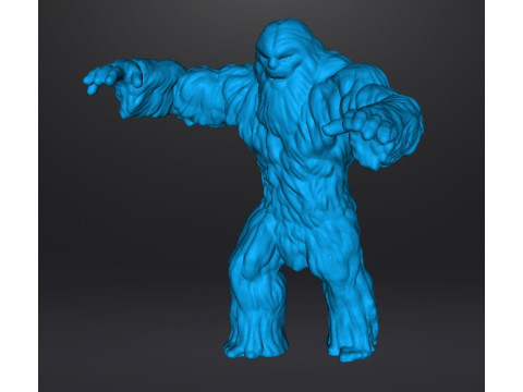 SASQUATCH CREATURE MODEL FIGURE FOR HORROR AND FANTASY GAMES RPG DND 3D Принт Модель