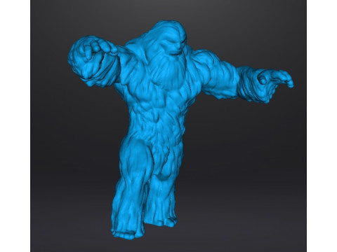 SASQUATCH CREATURE MODEL FIGURE FOR HORROR AND FANTASY GAMES RPG DND 3D Принт Модель