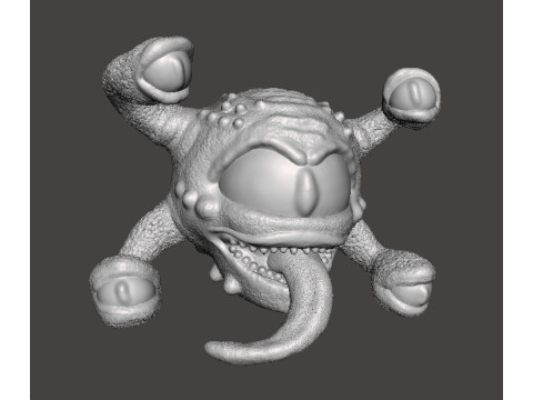 SPECTATOR BEHOLDER MINIATURE MODEL FANTASY OR SCIFI GAMES RPG DND 3D Baskı Modeli