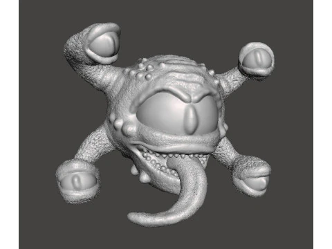 SPETTATORE BEholder MODELLO IN MINIATURA FANTASY O GIOCHI SCIFI RPG DND Modello di stampa 3D