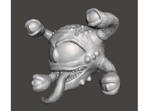 SPECTATOR BEHOLDER MINIATURE MODEL FANTASY OR SCIFI GAMES RPG DND 3D Baskı Modeli