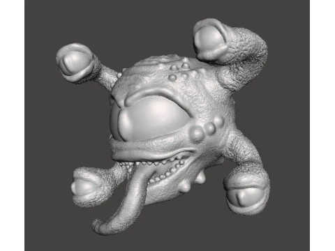 SPETTATORE BEholder MODELLO IN MINIATURA FANTASY O GIOCHI SCIFI RPG DND Modello di stampa 3D