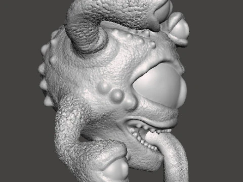 SPETTATORE BEholder MODELLO IN MINIATURA FANTASY O GIOCHI SCIFI RPG DND Modello di stampa 3D