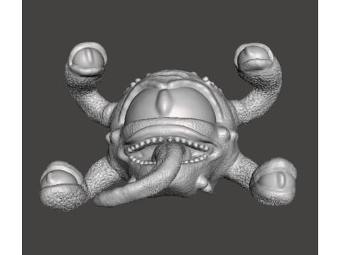 SPECTATOR BEHOLDER MINIATURE MODEL FANTASY OR SCIFI GAMES RPG DND 3D Baskı Modeli