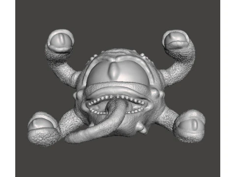 SPETTATORE BEholder MODELLO IN MINIATURA FANTASY O GIOCHI SCIFI RPG DND Modello di stampa 3D