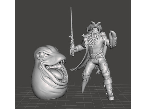 ALTERED BEAST ROUND LEECH MINIATURE MODEL FANTASY OR SCIFI GAMES RPG DND 3D प्रिंट मॉडल