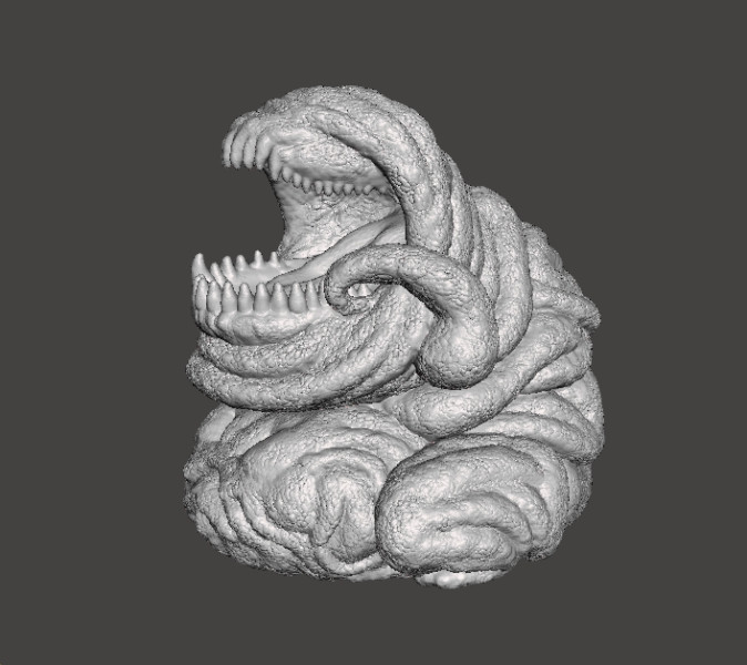 BELLYACHE CREATURE MODEL FIGURE FOR HORROR AND FANTASY GAMES RPG DND Model Cetak 3D .c4d .max .obj .3ds .fbx .stl .blend 