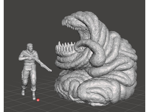 BELLYACHE CREATURE MODEL FIGURE FOR HORROR AND FANTASY GAMES RPG DND Model Cetak 3D