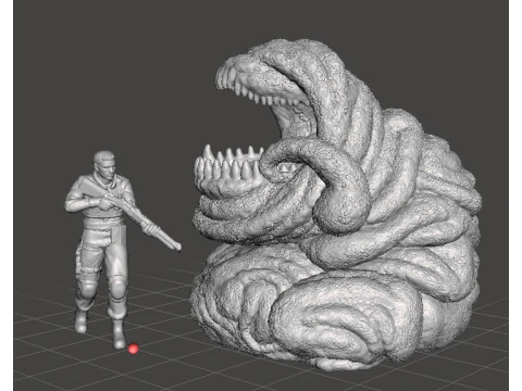 BELLYACHE CREATURE MODEL FIGURE FOR HORROR AND FANTASY GAMES RPG DND 3D Print Model